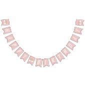 Boho Rainbow 1st Birthday Party Pink Girl Vlaggetjes (Alle)