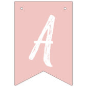 Boho Rainbow 1st Birthday Party Pink Girl Vlaggetjes (Derde vlag)