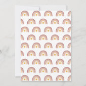 Boho Rainbow A Little Ray of Sunshine Baby shower Kaart (Achterkant)