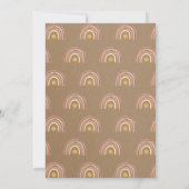 Boho Rainbow A Little Ray of Sunshine Baby shower Kaart (Achterkant)