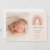 Boho Rainbow | Aankondiging van de foto ter geboor (Voorkant)