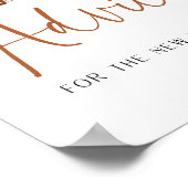 Boho Rainbow Advice en Wishes Baby shower Sign Poster (Hoek)