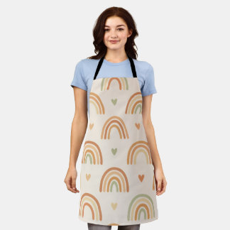 Boho Rainbow All-Over Print Apron Schort