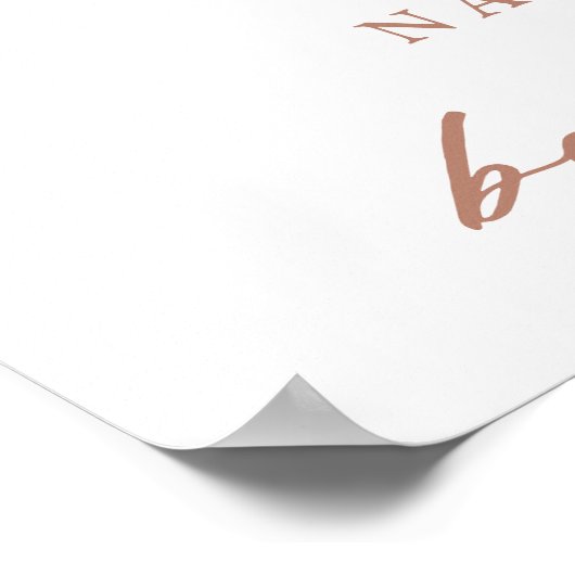 Boho Rainbow Arch & Animals Baby shower Welkom Poster (Hoek)