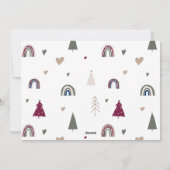 Boho Rainbow Arch Joy in All Things 3 Foto Feestdagenkaart (Achterkant)