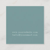 Boho Rainbow Art Earth Vierkante Visitekaartje (Achterkant)