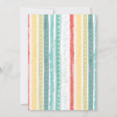 Boho Rainbow Baby Birth Announement Kaart (Achterkant)