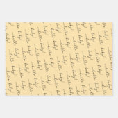 Boho Rainbow Baby Gender Neutral "Hallo Baby" Inpakpapier Vel (Voorkant)