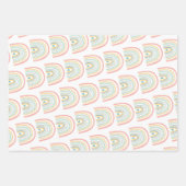 Boho Rainbow Baby Gender Neutral "Hallo Baby" Wrap Inpakpapier Vel (Voorkant 2)