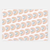 Boho Rainbow Baby Gender Neutral "Hallo Baby" Wrap Inpakpapier Vel (Voorkant 2)