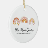 Boho Rainbow Baby Keramisch Ornament (Rechts)
