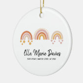 Boho Rainbow Baby Keramisch Ornament (Links)