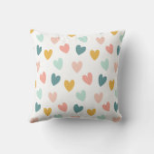 Boho Rainbow Baby Personalized Birth Stats Kussen (Achterkant)