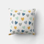 Boho Rainbow Baby Personalized Birth Stats Throw P Kussen (Achterkant)