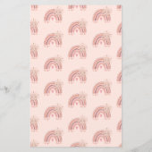 Boho Rainbow Baby Predications & Advice Baby showe (Achterkant)