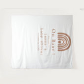 Boho Rainbow Baby shower Achtergrond Wandkleed (Voorkant (horizontaal))