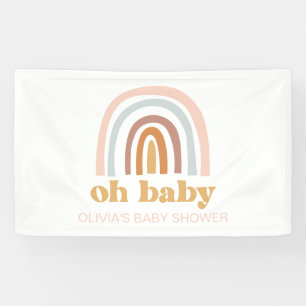 Boho Rainbow Baby shower Banner