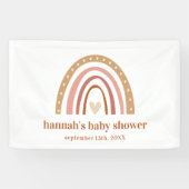 Boho Rainbow Baby shower Banner (Horizontaal)