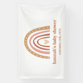 Boho Rainbow Baby shower Banner (Verticaal)