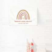 Boho Rainbow Baby shower Banner (Insitu)