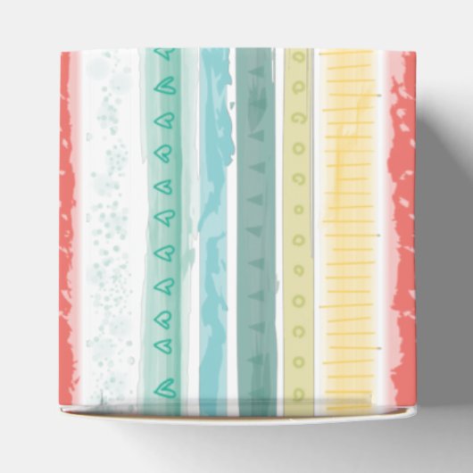 Boho Rainbow Baby shower Bedankdoosjes (Bovenkant)