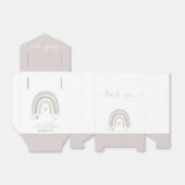 Boho Rainbow Baby shower Bedankdoosjes (Uitgevouwen)
