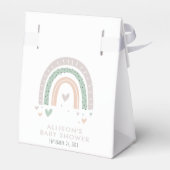 Boho Rainbow Baby shower Bedankdoosjes (Achterkant)