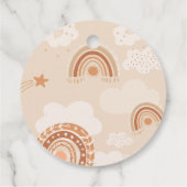 Boho Rainbow Baby shower Bedankjes Labels (Achterkant)