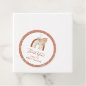 Boho Rainbow Baby shower Bedankjes Labels (In situ)