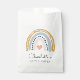 Boho Rainbow Baby shower Bedankzakje