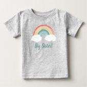 Boho Rainbow Baby shower Big Sister (Voorkant)