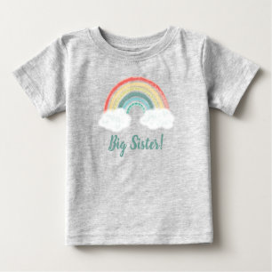 Boho Rainbow Baby shower Big Sister