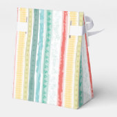 Boho Rainbow Baby shower Blue Boy Bedankdoosjes (Achterkant)