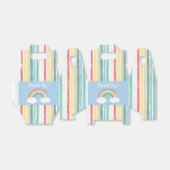 Boho Rainbow Baby shower Blue Boy Bedankdoosjes (Uitgevouwen)