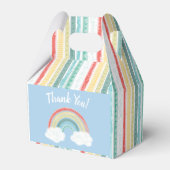 Boho Rainbow Baby shower Blue Boy Bedankdoosjes (Voorkant Zijde)