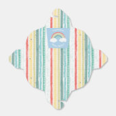 Boho Rainbow Baby shower Blue Boy Bedankdoosjes (Uitgevouwen)