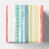 Boho Rainbow Baby shower Blue Boy Bedankdoosjes (Bovenkant)