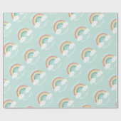 Boho Rainbow Baby shower Cadeaupapier (Vlak)
