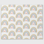 Boho Rainbow Baby shower Cadeaupapier (Vlak)