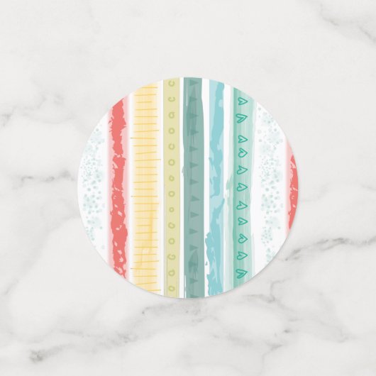 Boho Rainbow Baby shower Confetti (Kleine voorkant)