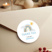 Boho Rainbow Baby shower Dank u Sticker