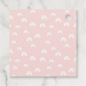 Boho Rainbow Baby shower Dank u wel Bedankjes Labels (Achterkant)