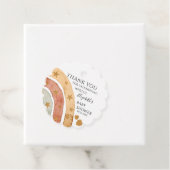 Boho Rainbow Baby shower Dank u wel Bedankjes Labels (In situ)