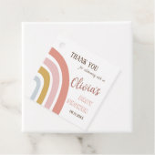 Boho Rainbow Baby shower Dank u wel Bedankjes Labels (In situ)