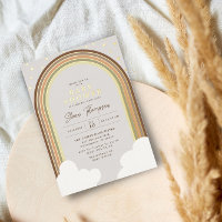 Boho Rainbow Baby shower Earthy Gender Neutral