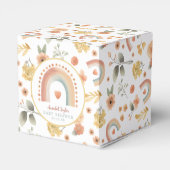 Boho Rainbow Baby shower Favoriete Boxen – Waterve Bedankdoosjes (Achterkant)