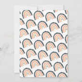 Boho Rainbow-Baby shower Genderneutrale uitvinding Kaart (Achterkant)