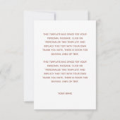 Boho Rainbow-Baby shower Hartelijk dank Bedankkaart (Achterkant)