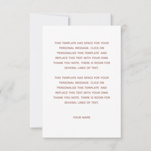 Boho Rainbow-Baby shower Hartelijk dank Bedankkaart (Achterkant)