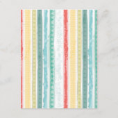 Boho Rainbow Baby shower Informatiekaartje (Achterkant)